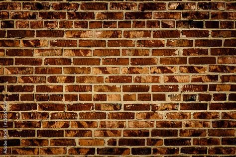 Brick wall. Brick texture. Dark brown brick wall. Brick background. Grunge wall texture ...