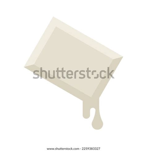 Melting White Chocolate Bar On White Stock Vector (Royalty Free) 2259383327 | Shutterstock