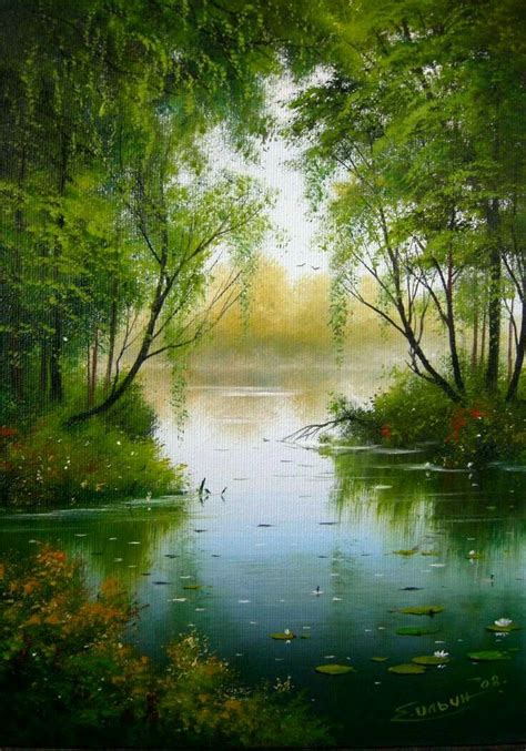 Pin by Gabi Wehrstedt on RESİM HAYATTIR... | Nature art painting, Landscape art, Landscape paintings