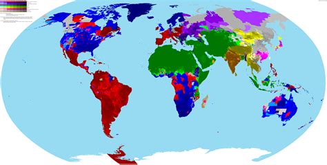 Incredibly Detailed Map Of The World’s Religions – Brilliant Maps