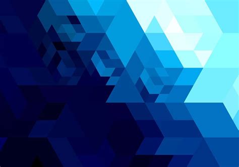 Download Geometric Abstract Shape In Royal Blue Background | Wallpapers.com