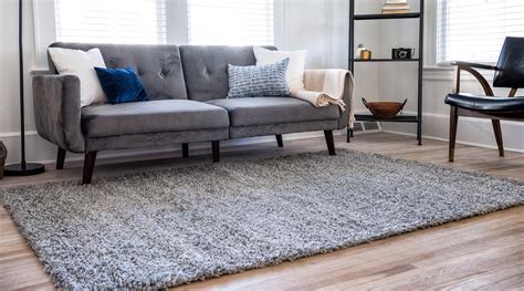 Cloud Gray 10' x 13' Solid Shag Rug | Rugs.ca