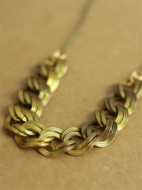 Japanese Chain Necklace in Brass - A Common Thread