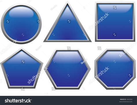 Blue Buttons (1) Stock Vector Illustration 4262503 : Shutterstock