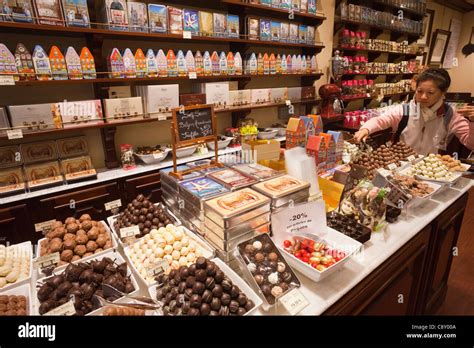 Belgium, Brussels, Chocolate Shop Interior Stock Photo, Royalty Free Image: 39930698 - Alamy