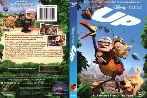 Up (2009) WS R1 - Cartoon DVD - CD label, DVD Cover, Front Cover