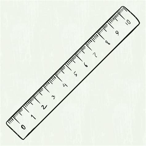 Scale Ruler Clipart Bw