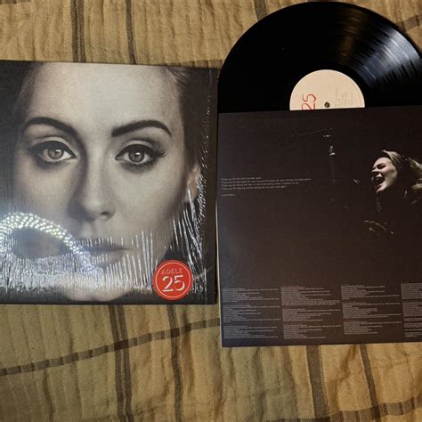 adele 25 vinyl standard black issue Never spun,... - Depop