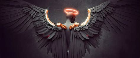 Angel, Angel Wings, Digital Art, 4K, #120 Wallpaper PC Desktop