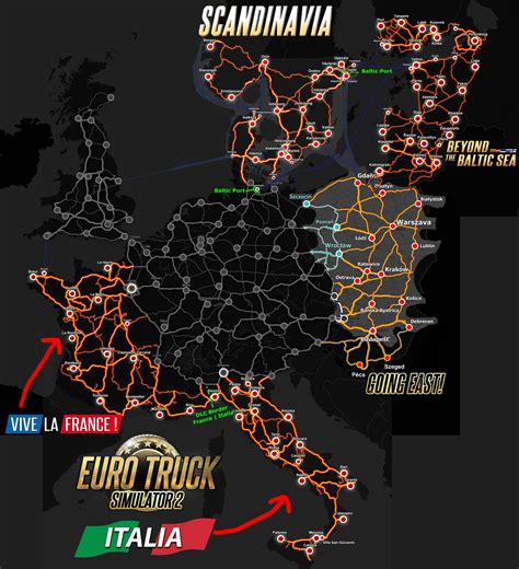 Euro Truck Simulator 2 Map - Campus Map