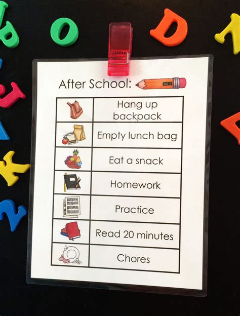 After School Job Chart - Free Printable! - TGIF - This Grandma is Fun