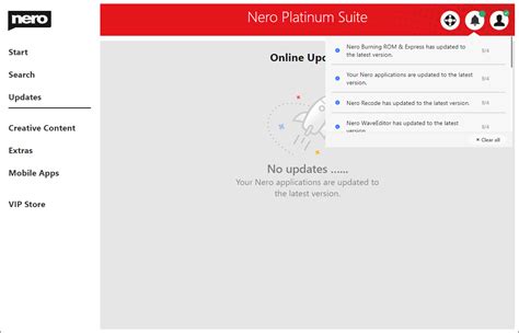 [Nero 2021]How to get the latest updates of my Nero Products in Nero Start : Nero AG