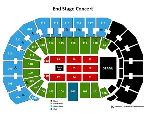 Seating Charts | Events & Tickets | INTRUST Bank Arena