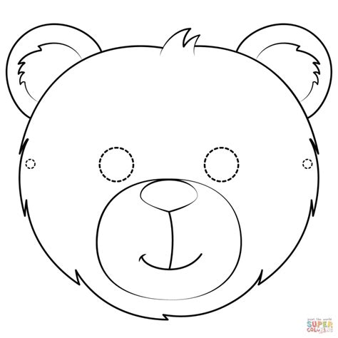 Free Printable Coloring Pages with regard to | Bear mask template, Free printable coloring pages ...