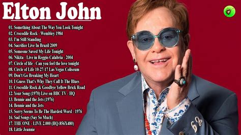 Elton John Greatest Hits full album Best Songs of Elton John Best Rock Ballads 80's, 90's