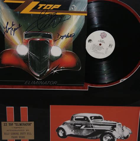 ZZ Top Signed "Eliminator" Album Cover Montage 1983 - Invaluable Things