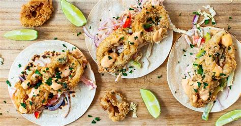 Crispy Calamari Tacos | My Sugar Free Kitchen