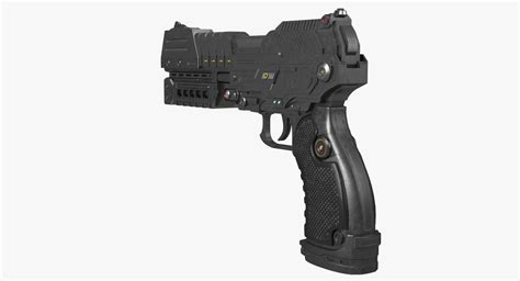 Sci-fi Handgun 3D Model $99 - .max .fbx .obj - Free3D