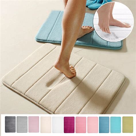 Memory Foam Absorbent Soft Floor Mats Non-slip Rugs Bath Bathroom Bedroom Carpet | Alexnld.com