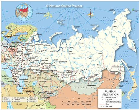 Political Map of Russia - Nations Online Project