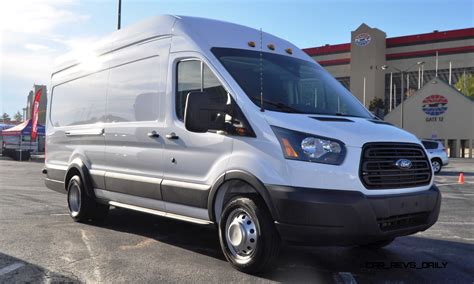 HD Track Drive Review - 2015 Ford Transit PowerStroke Diesel High-Roof, Long-Box Cargo Van 8