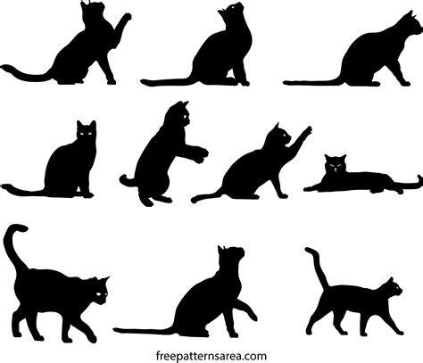 Black Cat Silhouette Svg