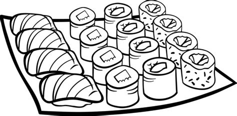 Sushi Coloring Pages at GetDrawings | Free download