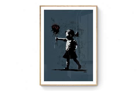 Banksy Wall Art, Banksy Poster, Banksy Canvas, Banksy Print, Digital Art, - Etsy