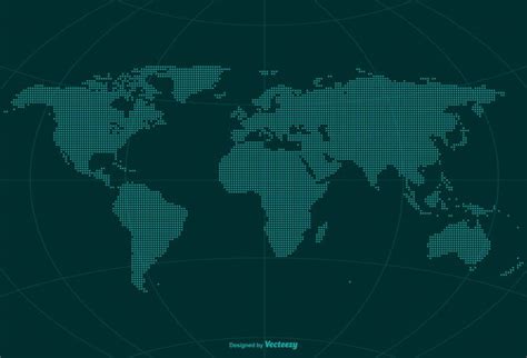 Pixel World Globe Map Vector 169839 Vector Art at Vecteezy