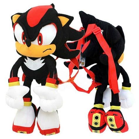 Jumbo Sonic the Hedgehog Shadow Plush Figure Stuffed Backpack Toy Gift Official 843340082318 ...