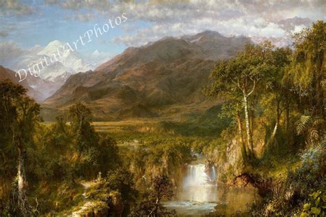 Heart of the Andes Frederic Edwin Church 1859 South | Etsy