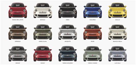 2019 Fiat 500 color pallet??? | Fiat 500 Forum