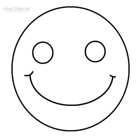 Printable Smiley Face Coloring Pages For Kids