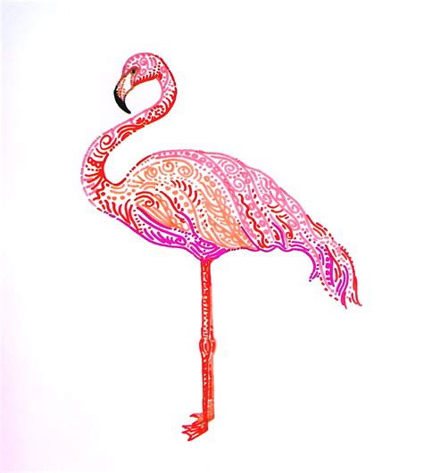 Flamingo Drawing, Pencil, Sketch, Colorful, Realistic Art Images | Drawing Skill