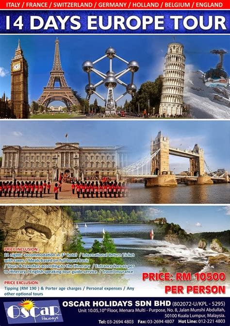 Oscar Tours: Europe Tour Package