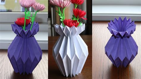 How To Make A Paper Flower Vase – DIY Simple Paper Craft – starkidslearn.com