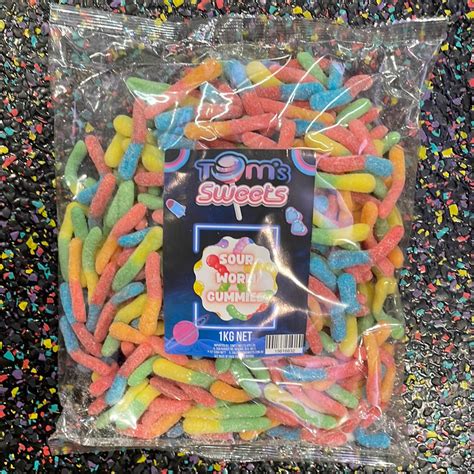 Sour Worms 1kg – Tom's Confectionery Warehouse