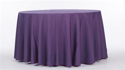 Purple Polyester Tablecloth - Chair Decor