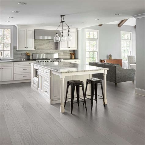 Gray Kitchen Cabinets With Light Wood Floors | Viewfloor.co