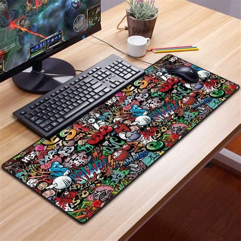 Ultra Thin Pu Leather Big Custom Gaming Mouse Pad Full Desk Sublimation ...