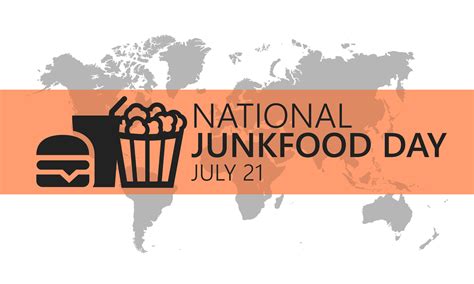 National Junk Food Day vector. Fast food pile of junk food vector. Pile of fried and sweet ...