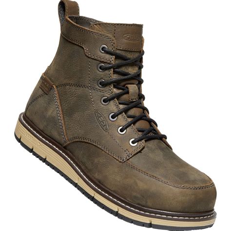 KEEN Utility Men's San Jose WP Safety Boots - Cascade Brown/Black ...