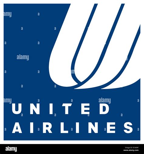 Logo the American airline company United Airlines with seat in Chicago Stock Photo - Alamy