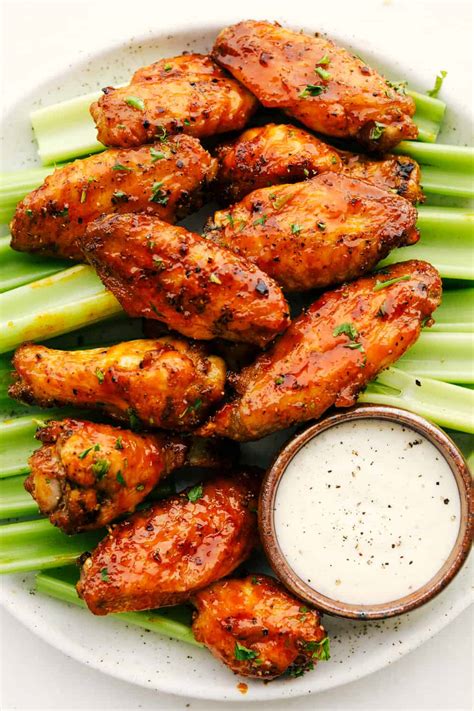 Air Fryer Chicken Wings with Honey Buffalo Sauce | The Recipe Critic