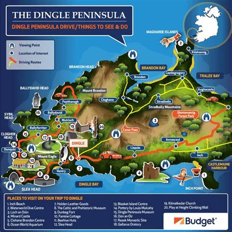 Map Of Dingle Peninsula Ireland - America Map