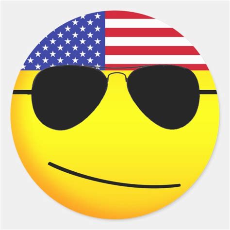 American Flag Emoji Stickers | Zazzle.com