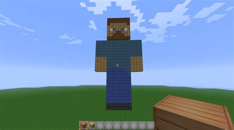 3D Steve statue Minecraft Map