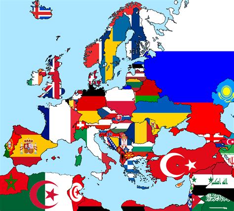 Image - Europe Flag Map.png | TheFutureOfEuropes Wiki | FANDOM powered by Wikia