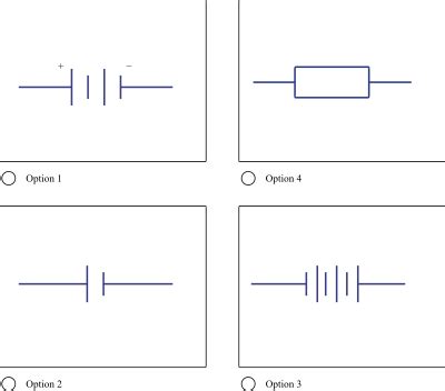 Which of the following is the correct symbol for a 2-cell battery ...