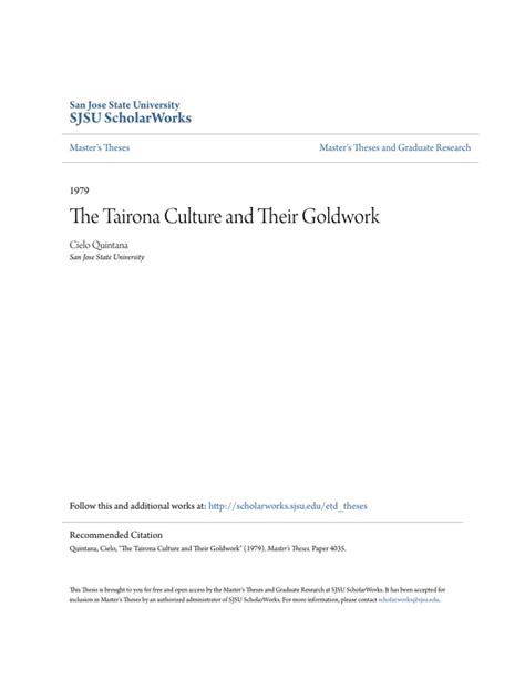 The Tairona Culture and Their Goldwork PDF | PDF | Jewellery | Jewelry